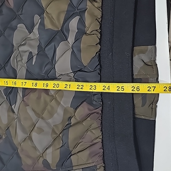 Calvin Klein Mens Jacket Camo Quilted Bomber Jacket Size M - Picture 9 of 14